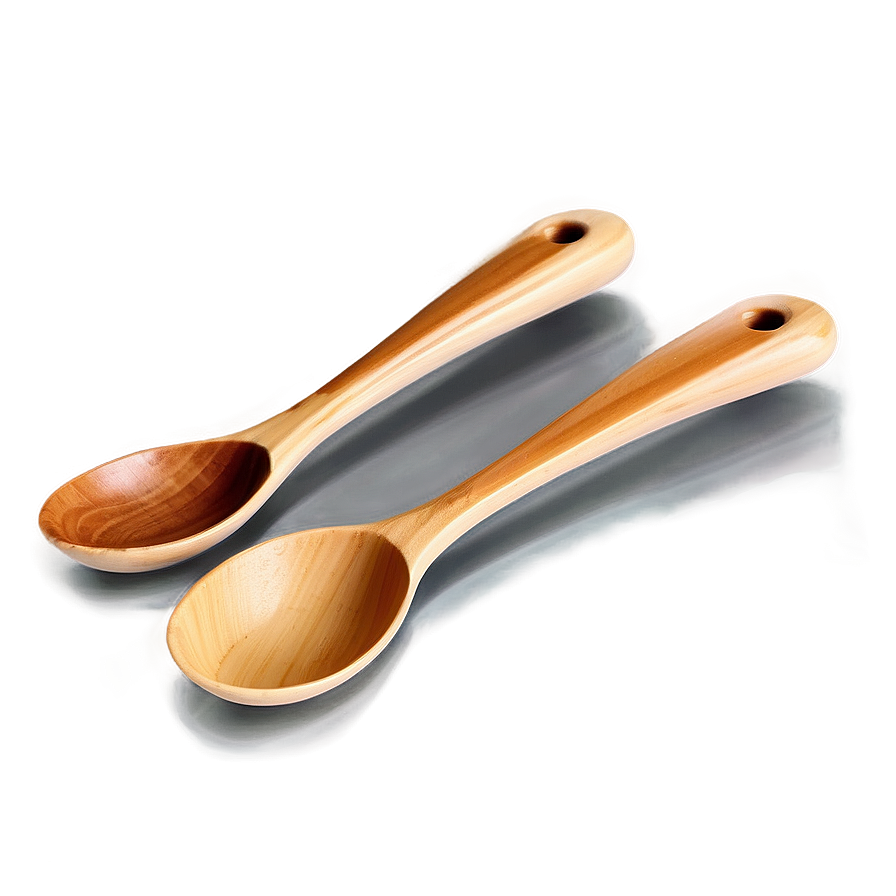 Natural Wooden Spoon Png Esx48