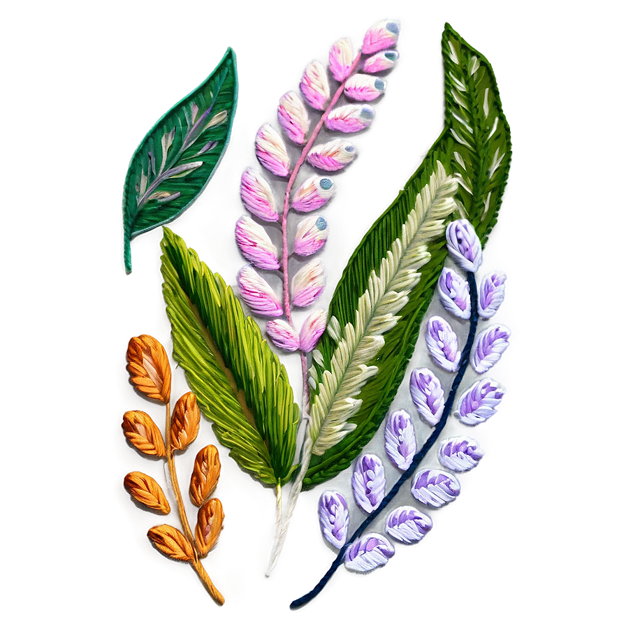 Nature Inspired Embroidery Png 74