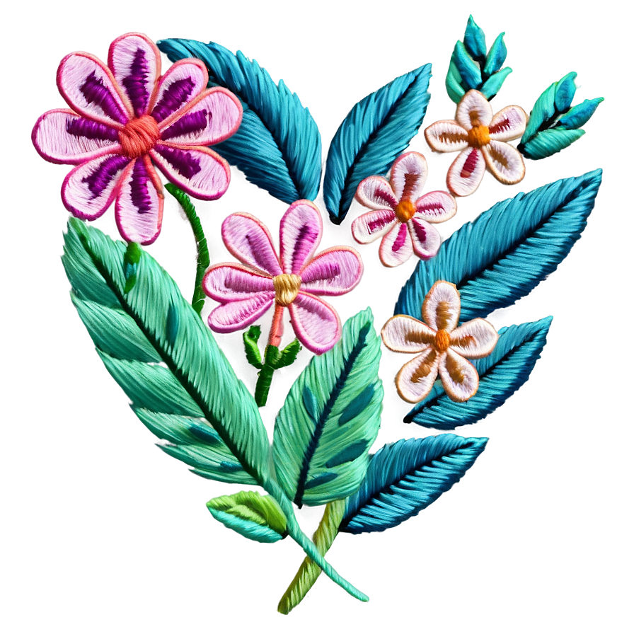 Nature Inspired Embroidery Png She