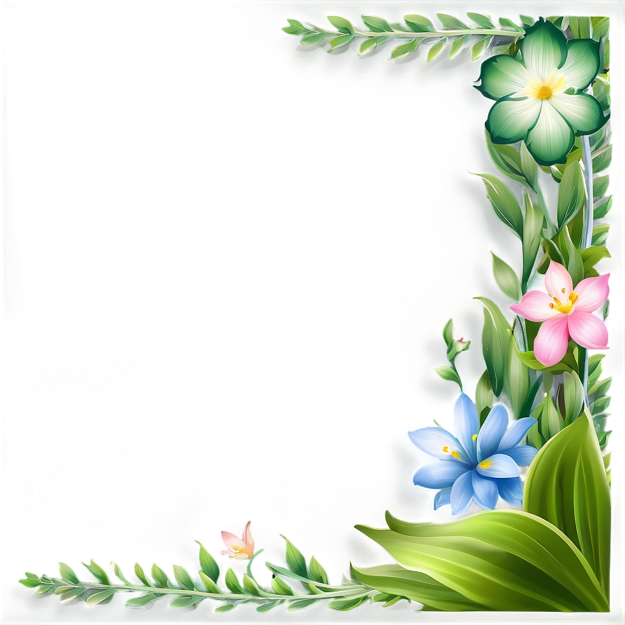 Nature Inspired Green Border Png 04292024