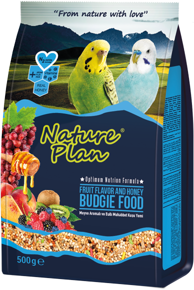 Nature Plan Budgie Food Package Design