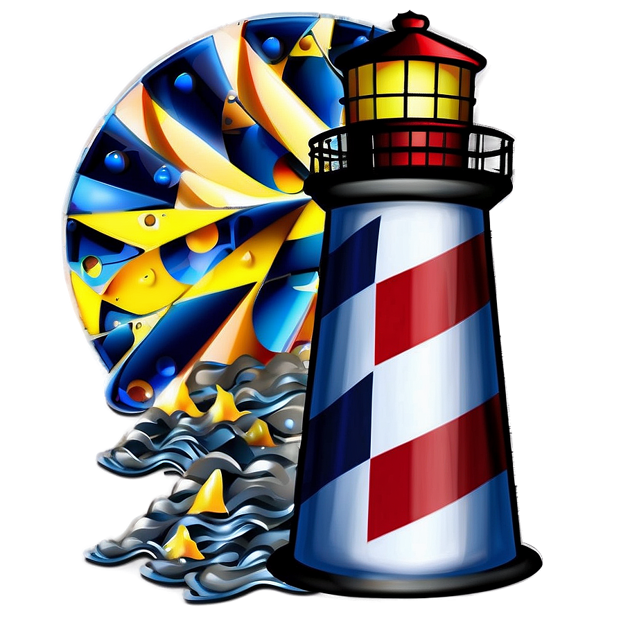 Nautical Lighthouse Design Png 05242024