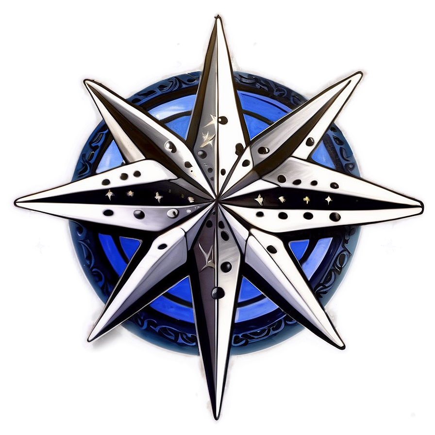 Nautical Star Tattoo Graphic Png Npk40