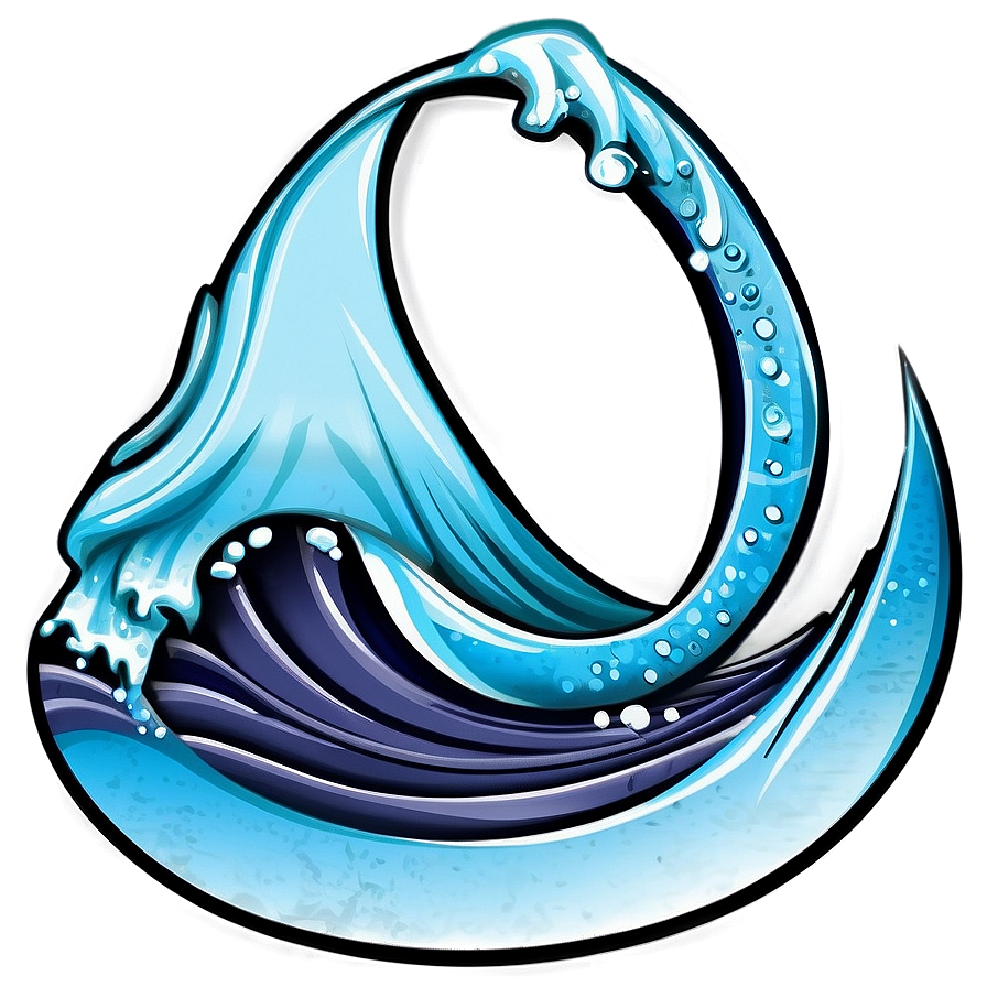 Nautical Wave Drawing Png 05042024