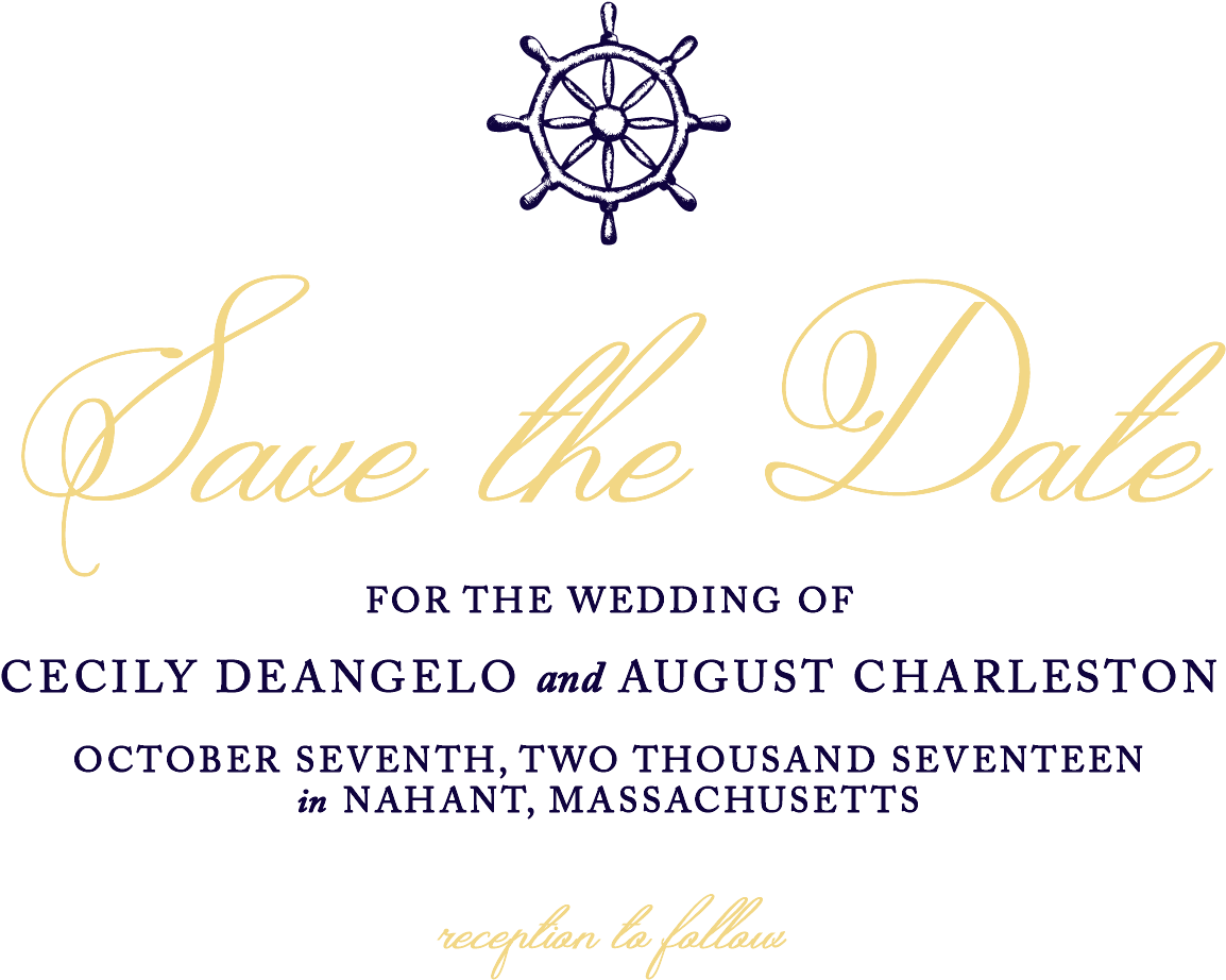 Nautical Wedding Savethe Date