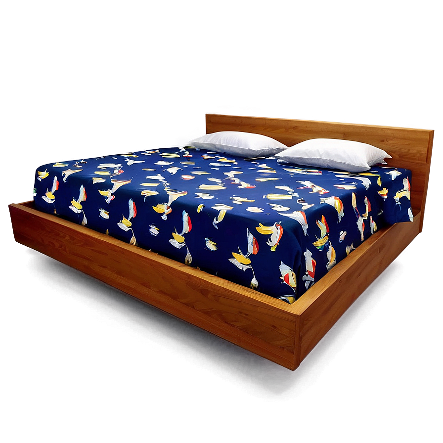 Navy Bed Sheet Png 3