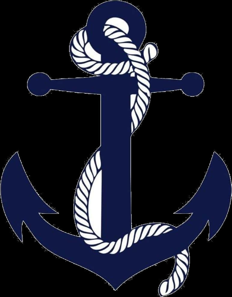 Navy Blue Anchor Graphic