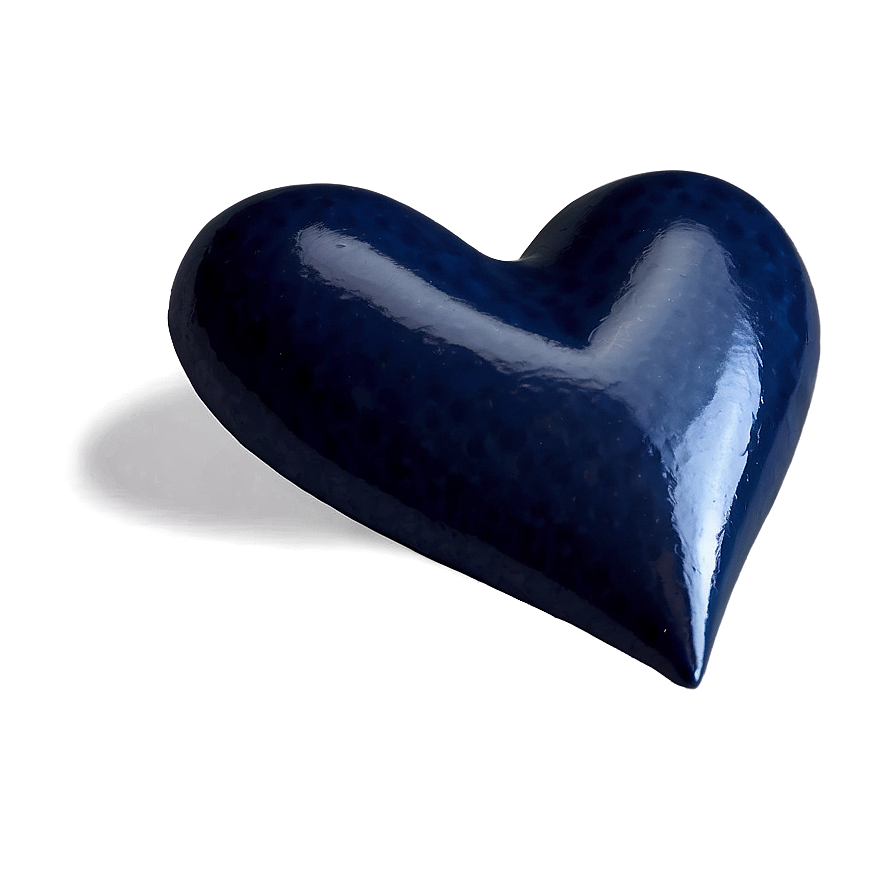 Navy Blue Heart Emoji Png Xcu