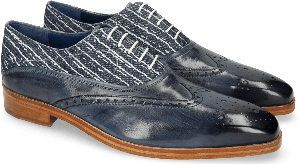 Navy Blue Oxford Shoes