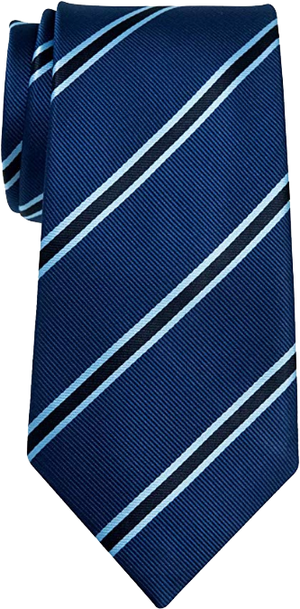 Navy Blue Striped Tie