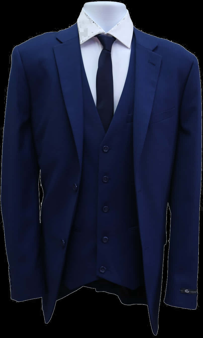 Navy Blue Suit Jacketand Vest