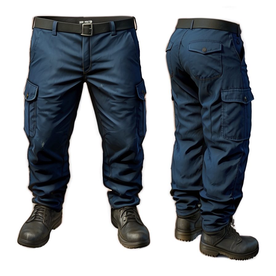 Navy Cargo Pants Png 06132024