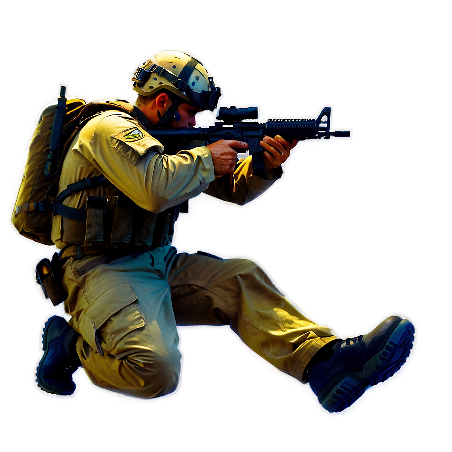 Navy Seal Action Pose Png 06282024