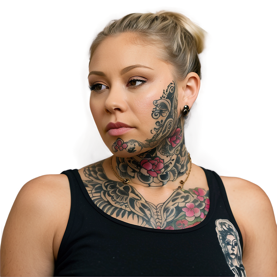 Neck Tattoo Design Ideas Png Nky