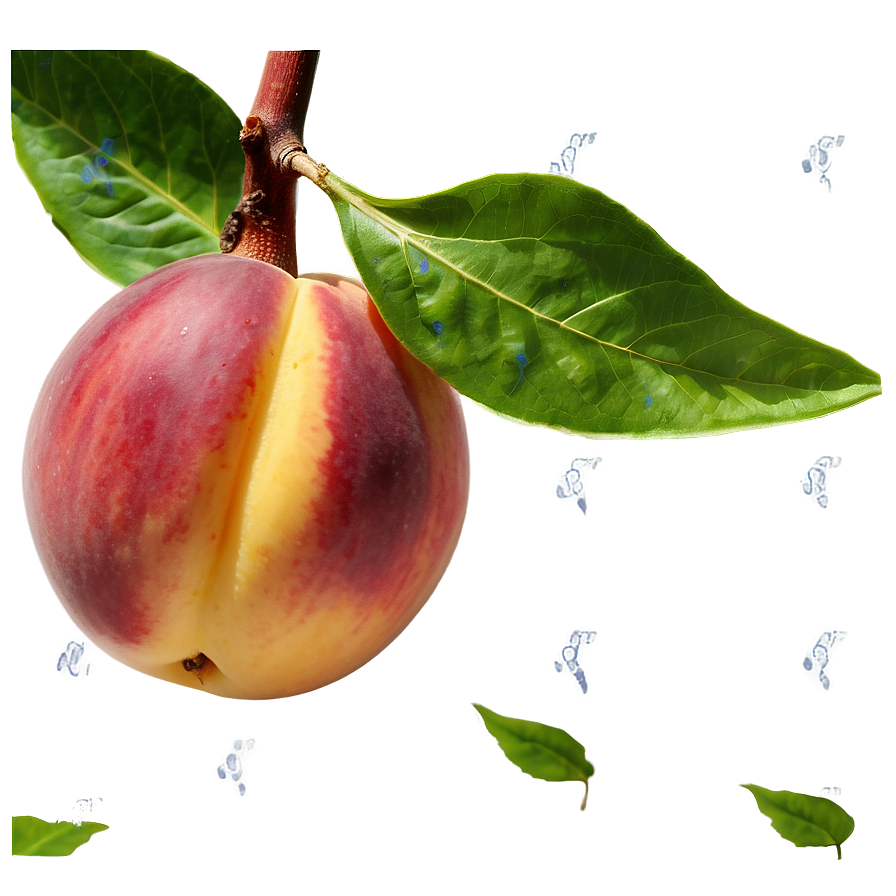 Nectarine On Tree Png Obf53