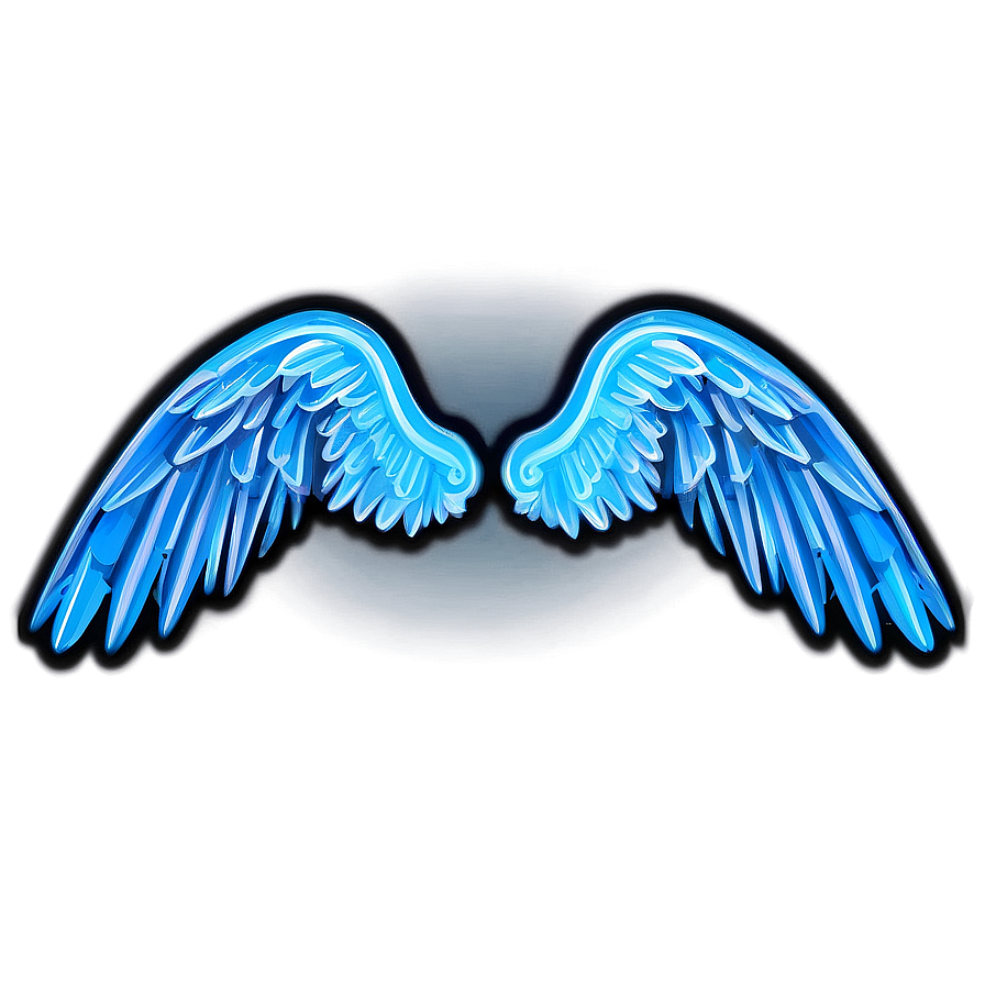 Neon Angel Wings Symbol Png Liv