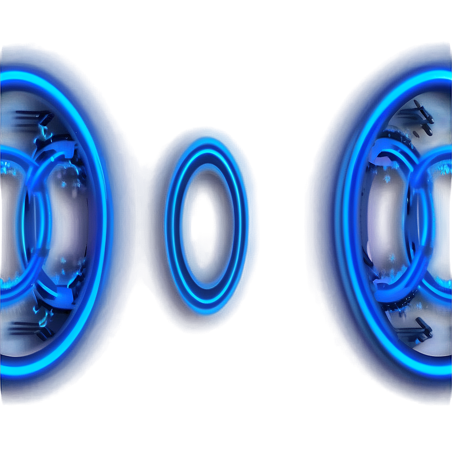 Neon Blue Circle Png 8