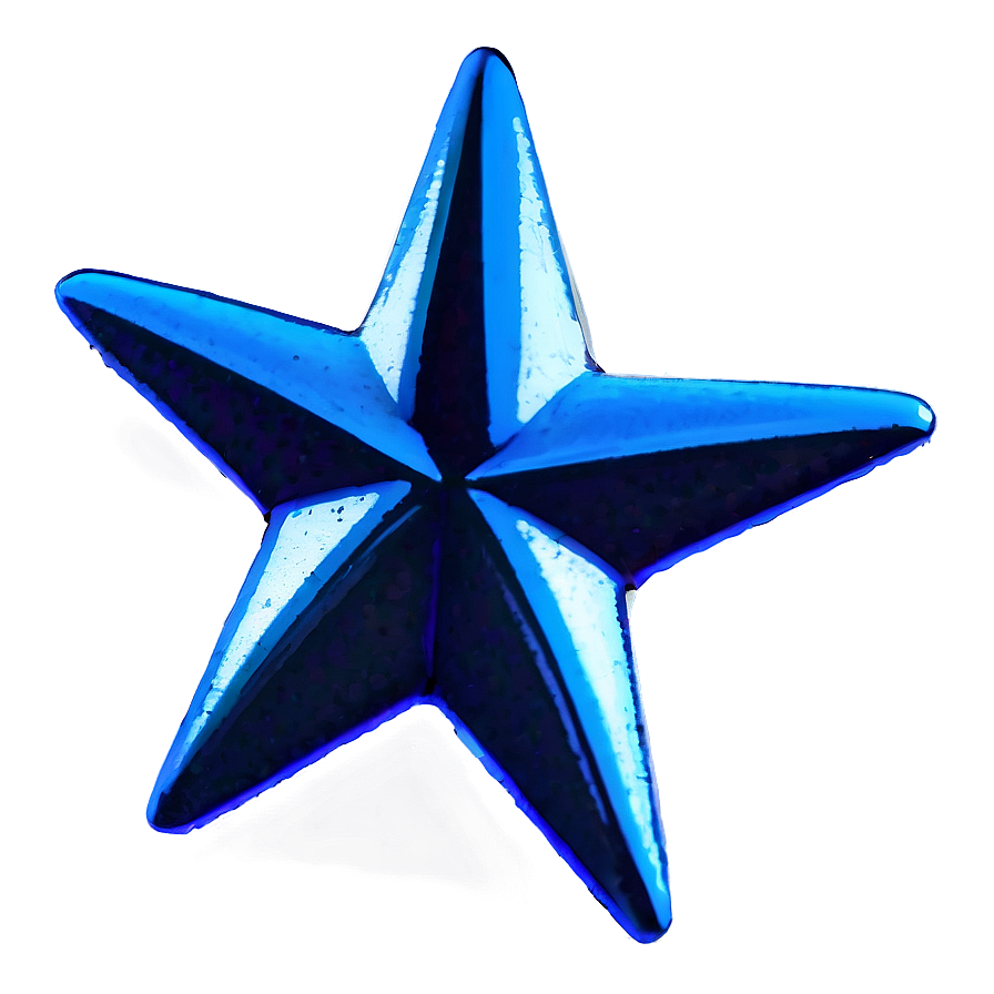 Neon Blue Stars Png 06252024