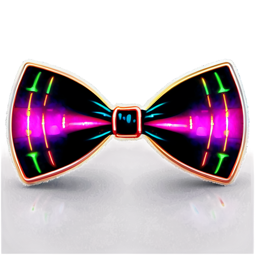 Neon Bow Tie Png 05252024