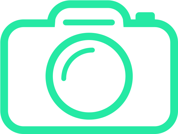 Neon Camera Vector Icon