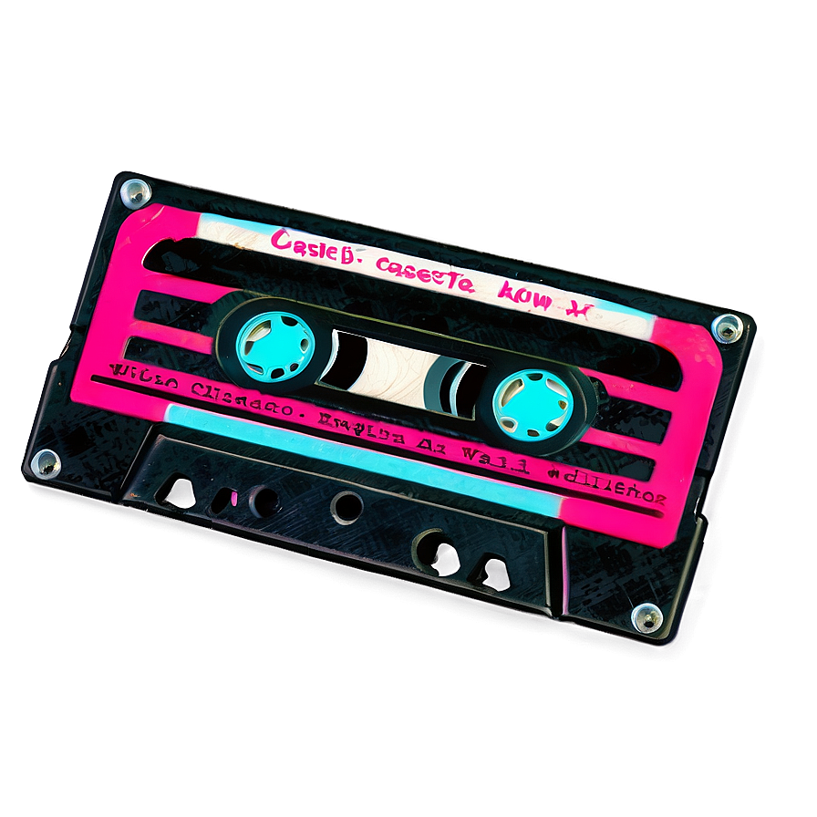 Neon Cassette Tape Png 28