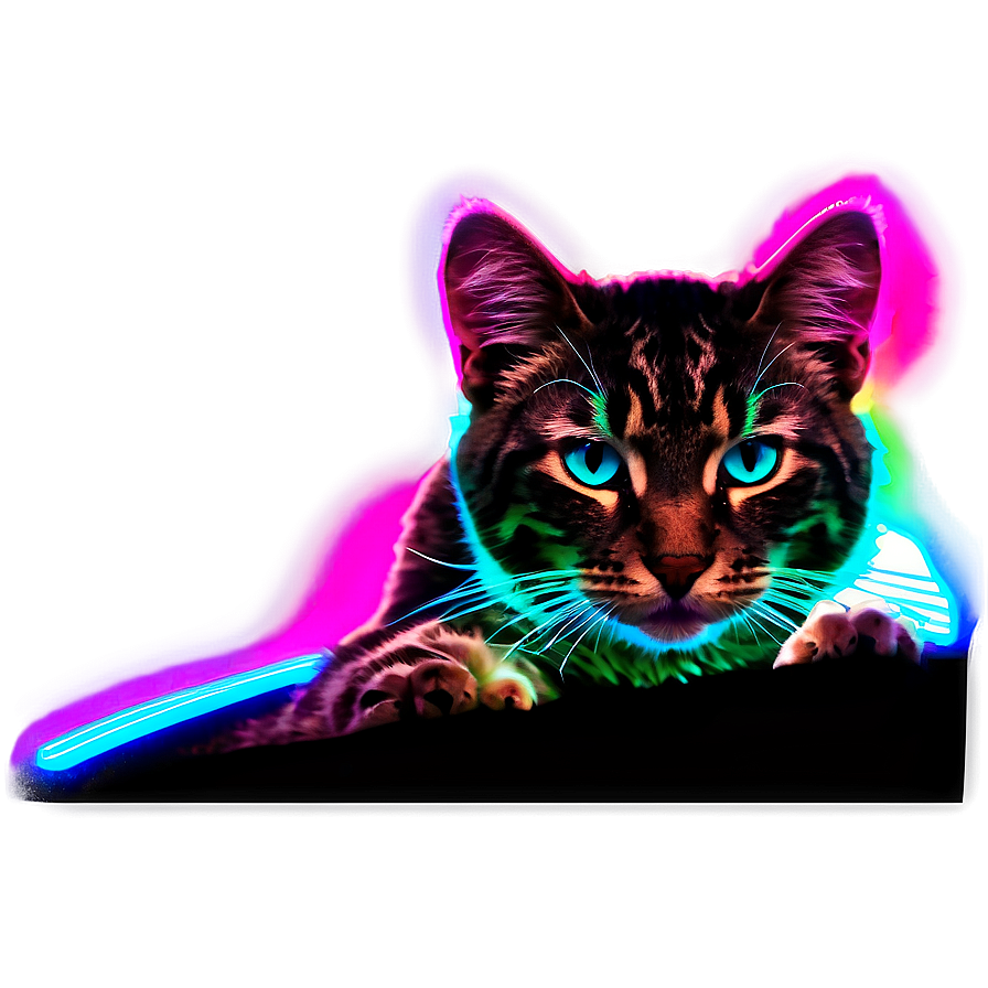 Neon Cat Ear Png Iub