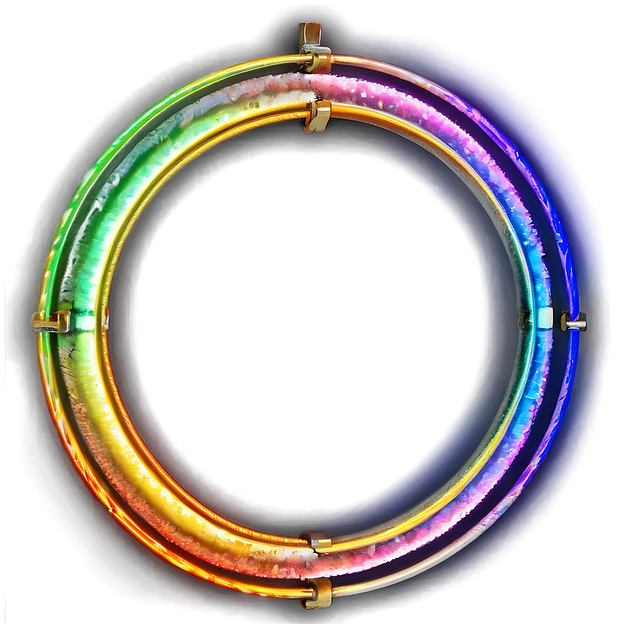 Neon Circle Frame Png 34