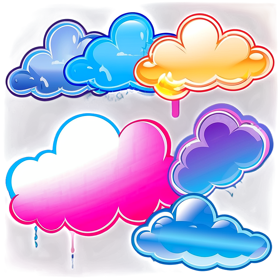 Neon Clouds Png 30