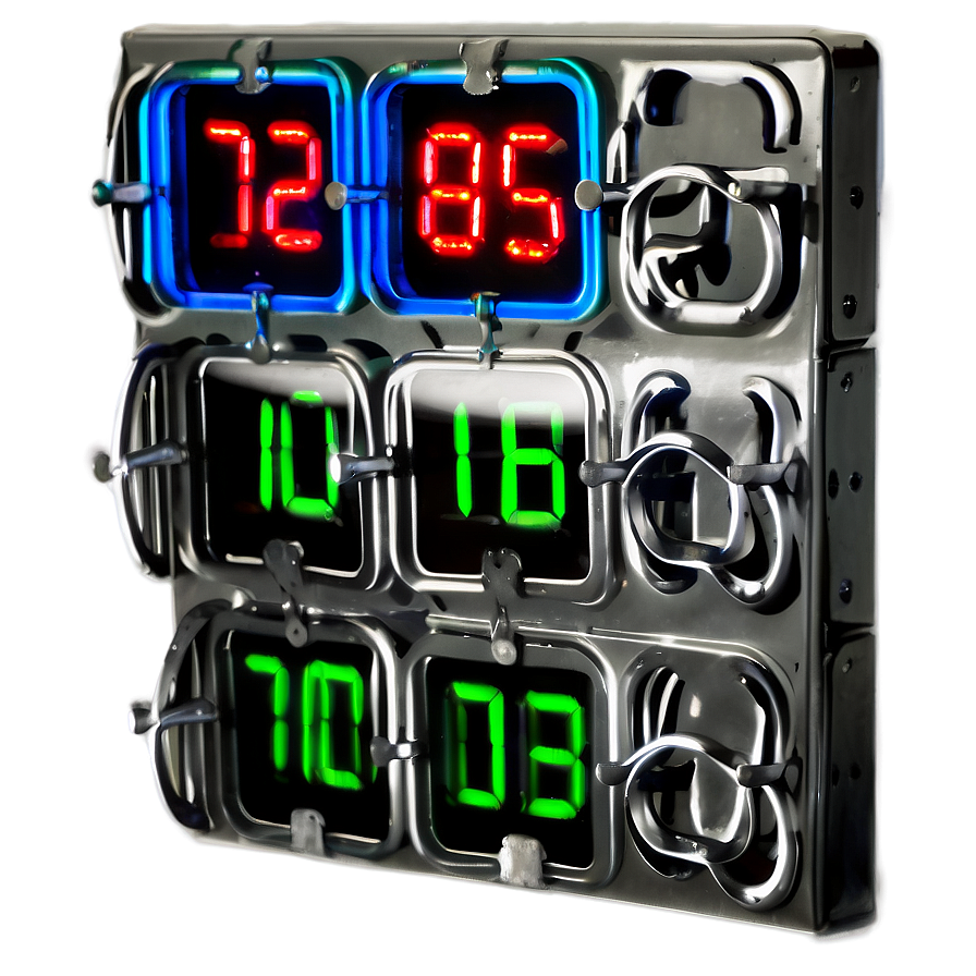 Neon Countdown Timer Png 13