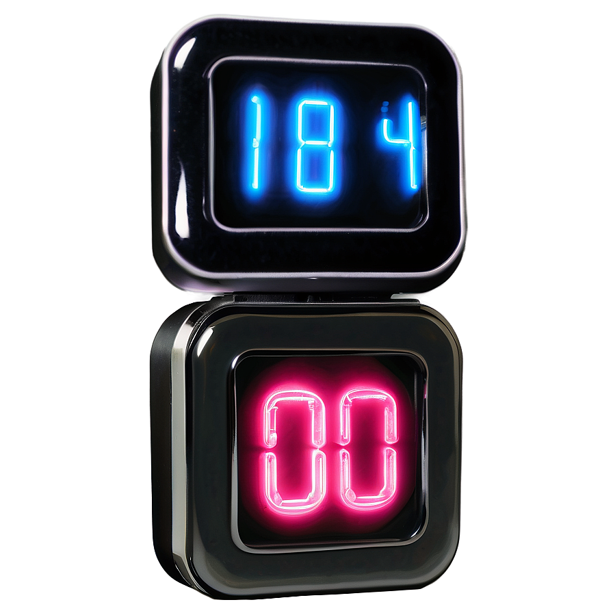 Neon Countdown Timer Png Odp80