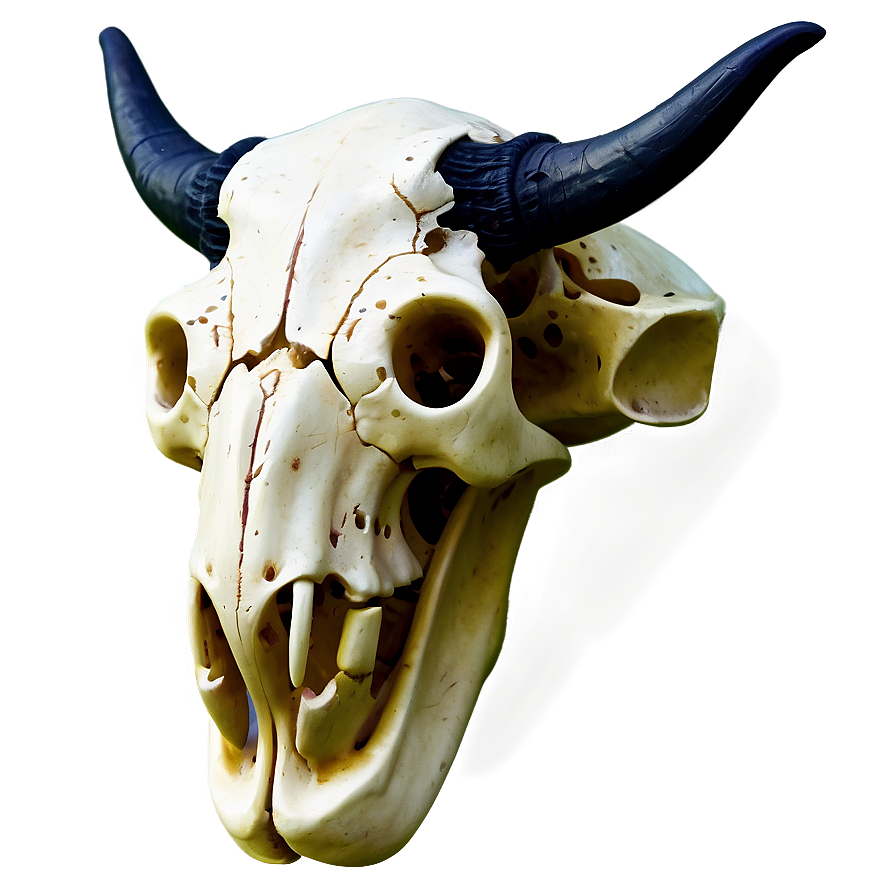 Neon Cow Skull Png Hww