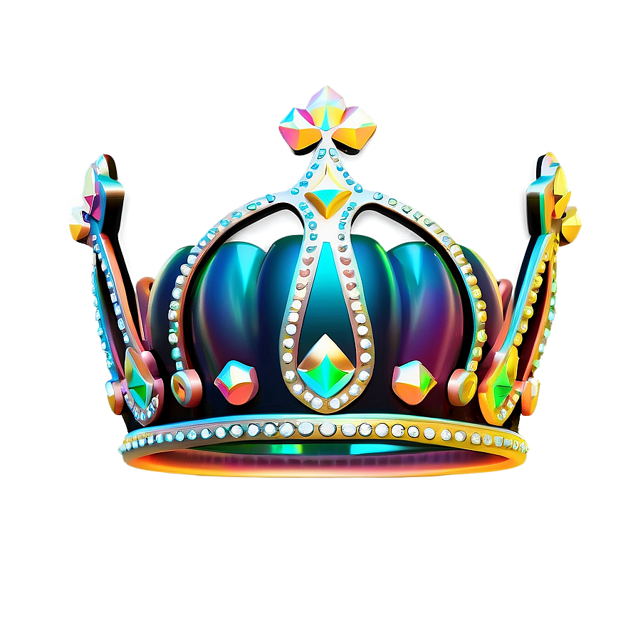 Neon Crown Artwork Png Mqu