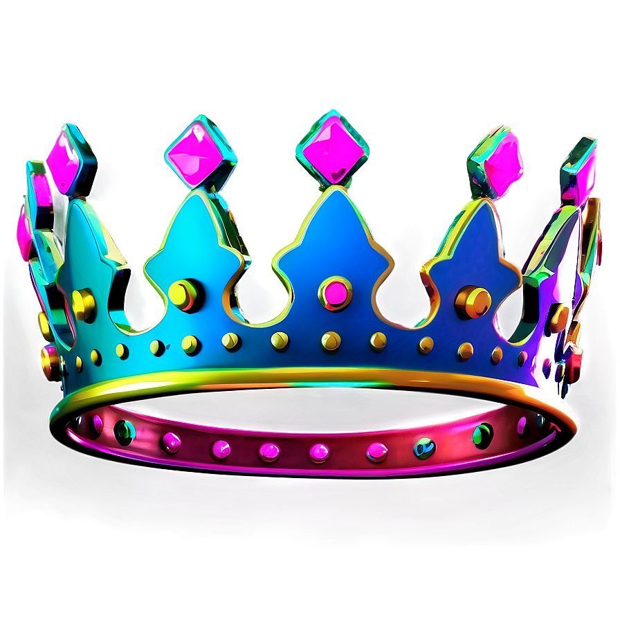 Neon Crown Background Png Sdv