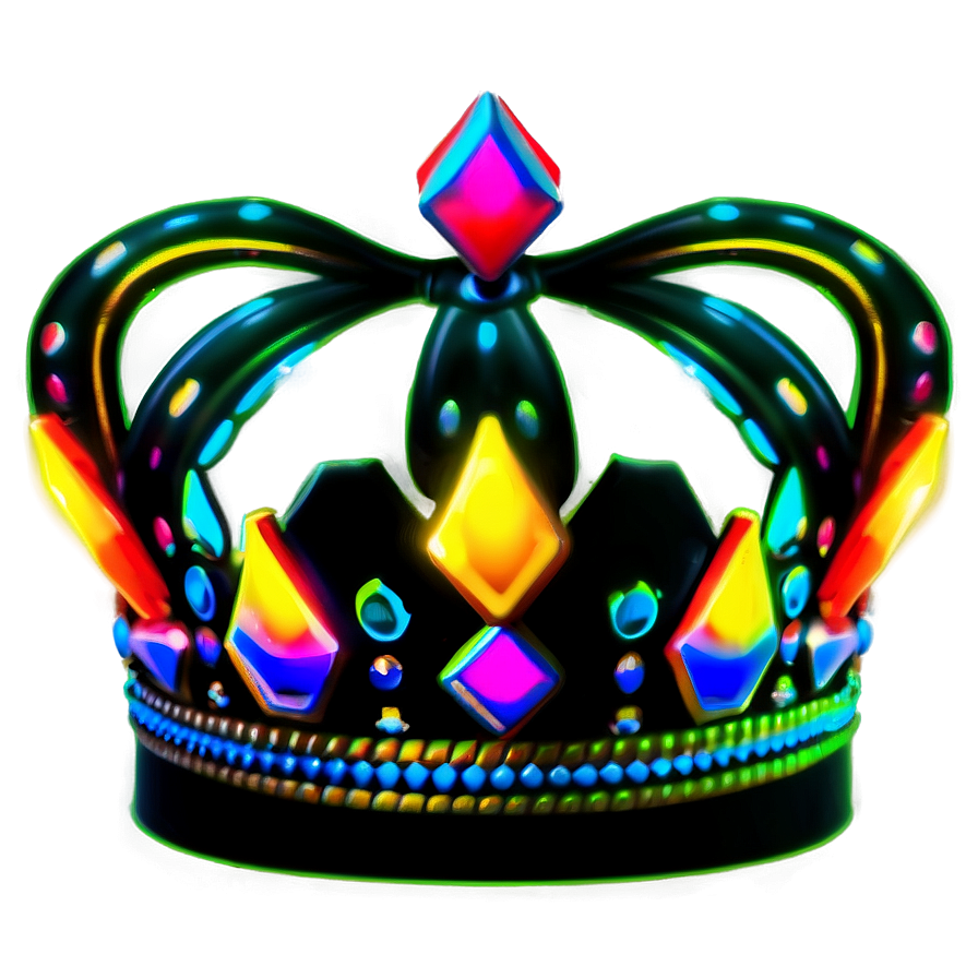 Neon Crown Decoration Png 48