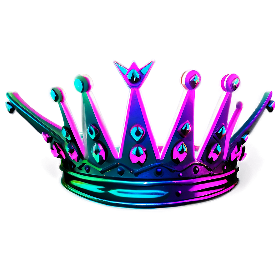 Neon Crown For Design Png 06272024