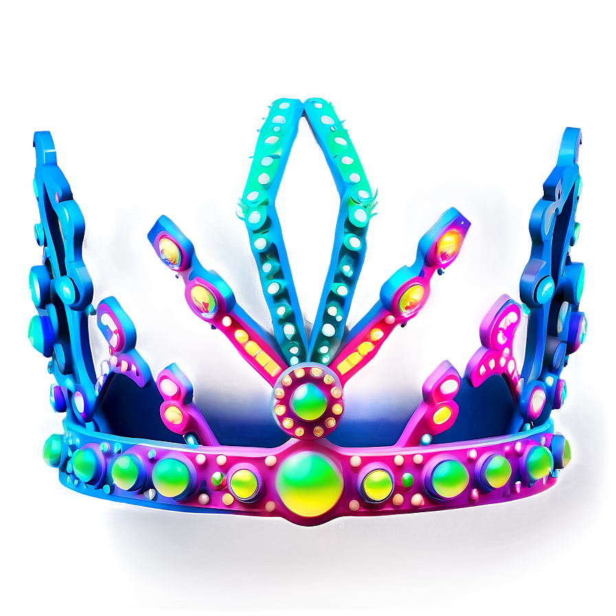 Neon Crown For Festivals Png Xjk76