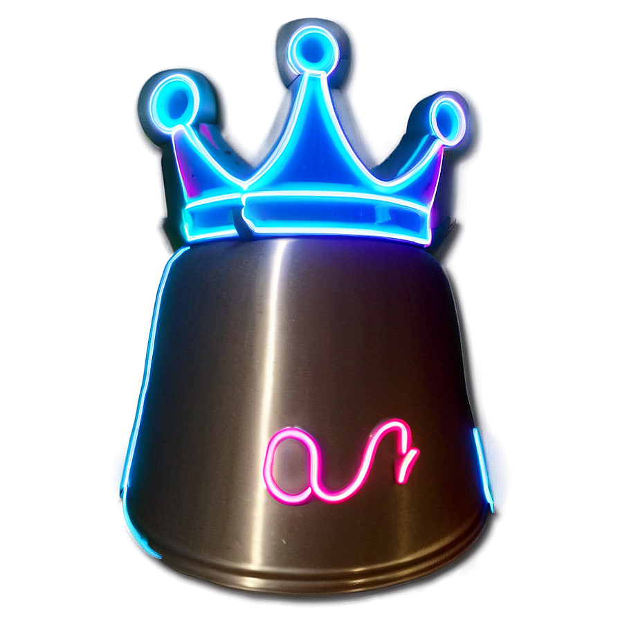 Neon Crown Sign Png Aov54