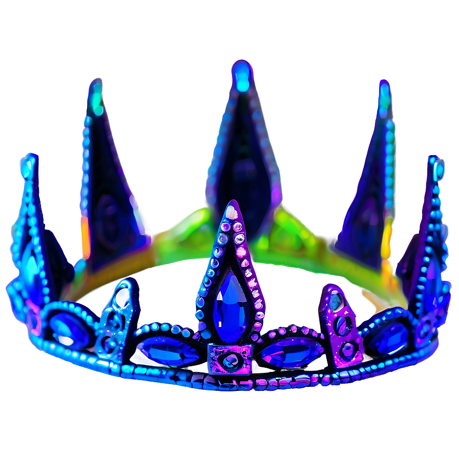 Neon Crown With Diamonds Png Aut