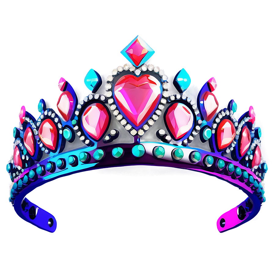 Neon Crown With Diamonds Png Ghx28