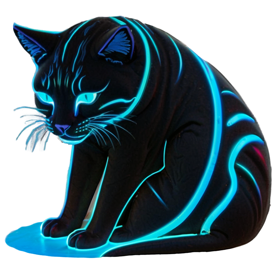 Neon Crying Cat Png Qls96