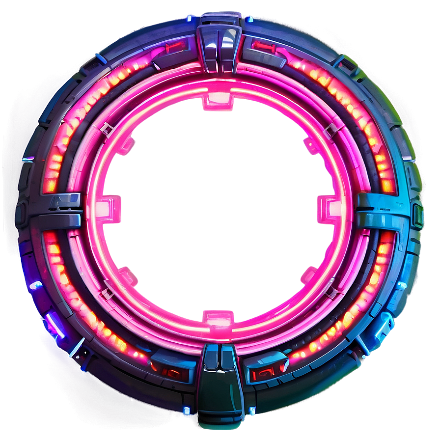 Neon Cyber Portal Png 05212024