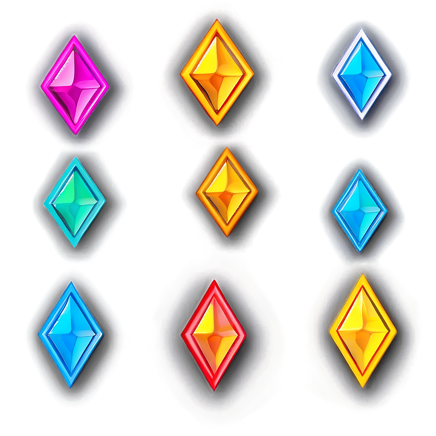 Neon Diamond Shape Png 05252024