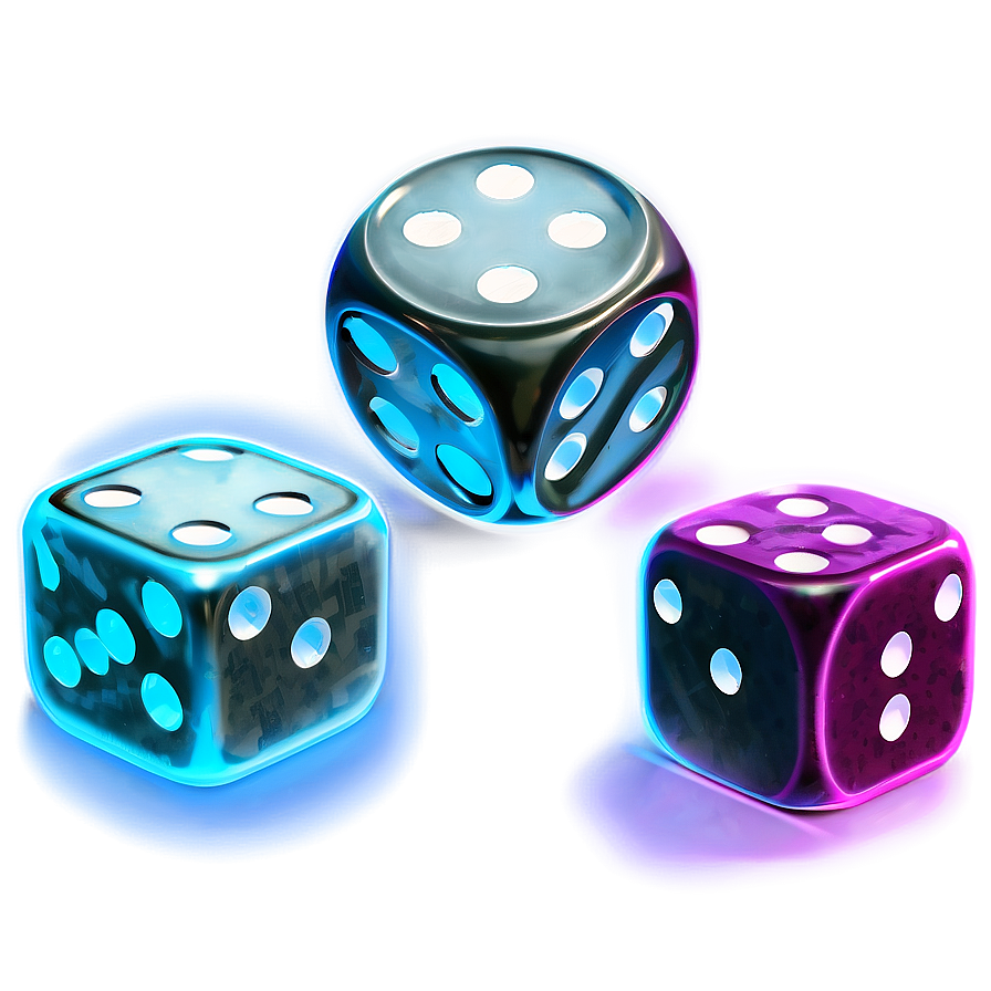 Neon Dice Png Doa64