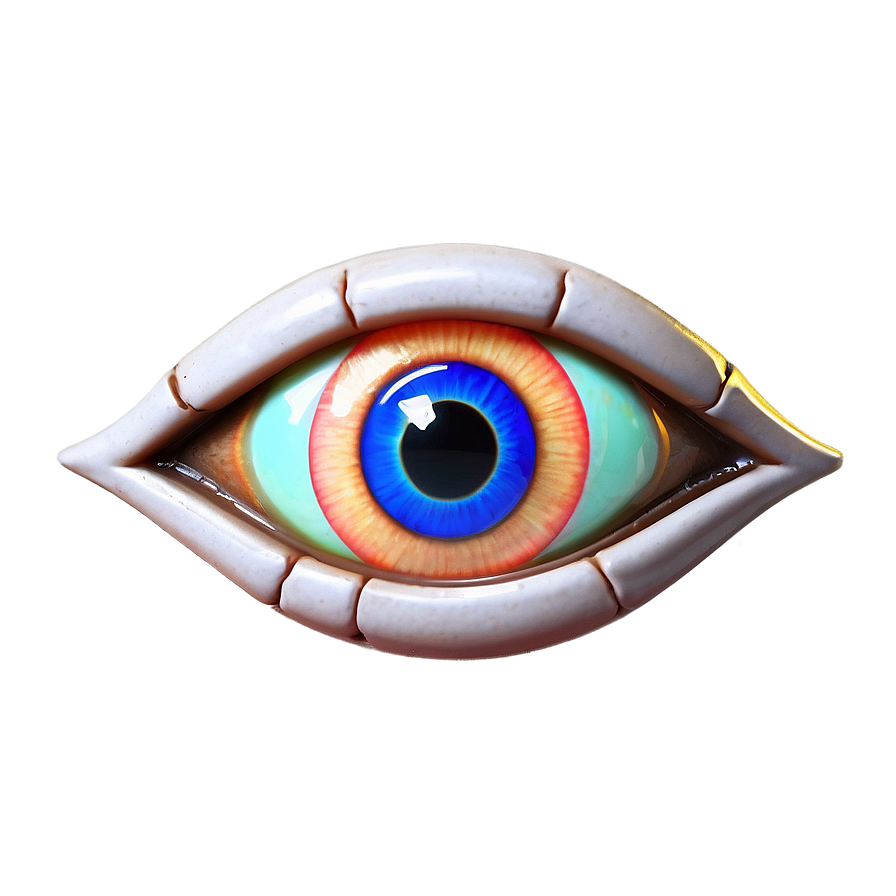 Neon Evil Eye Png 05232024