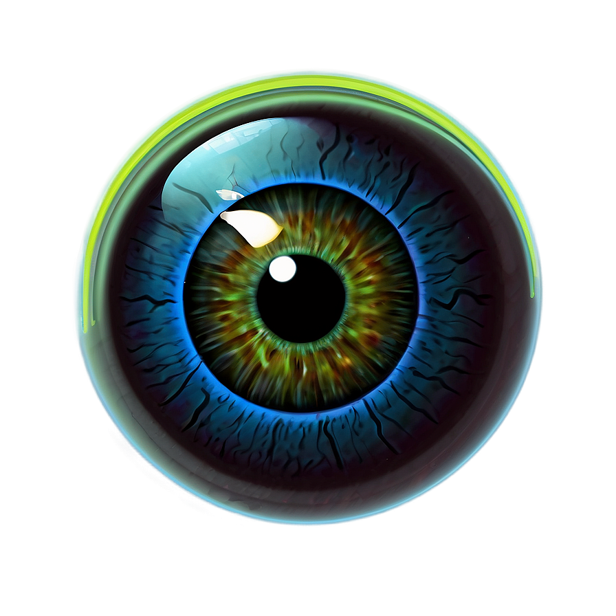 Neon Eyeball Png Qba