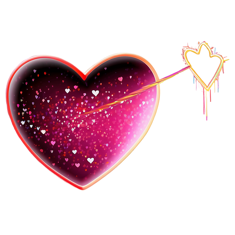 Neon Glitter Heart Png Wwp28