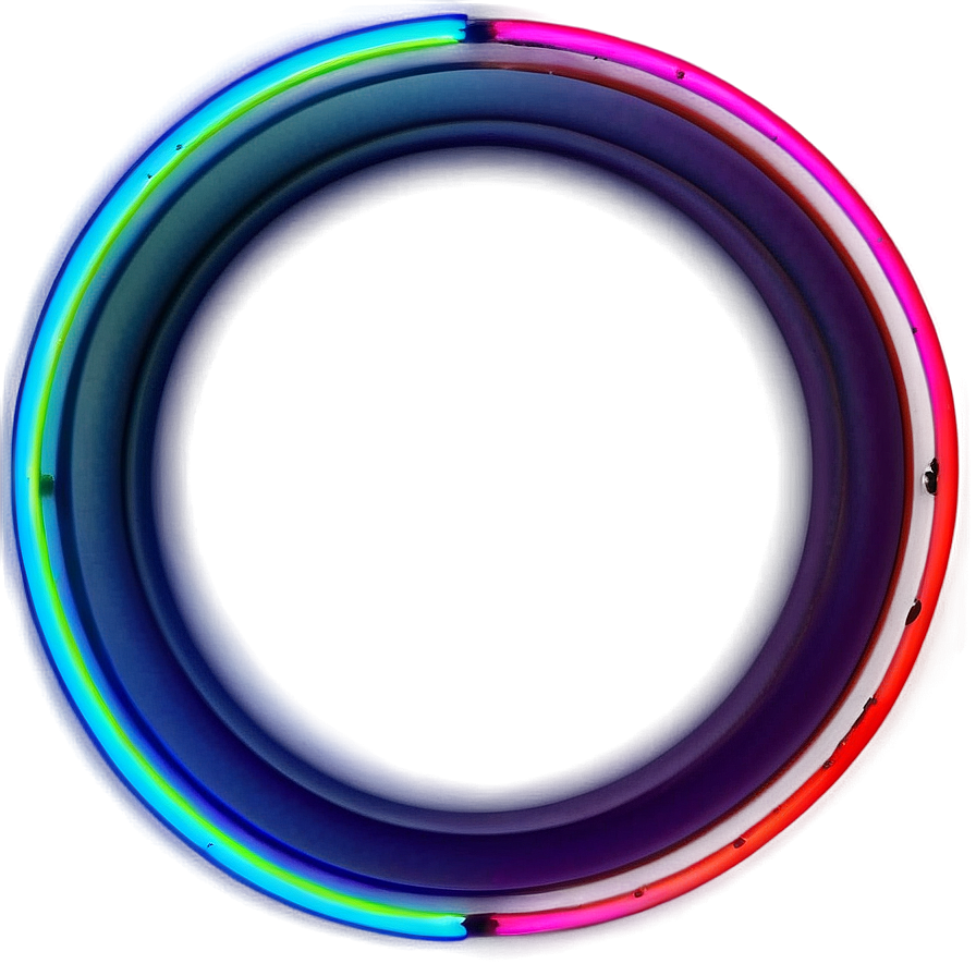 Neon Glow Circle Png 04302024