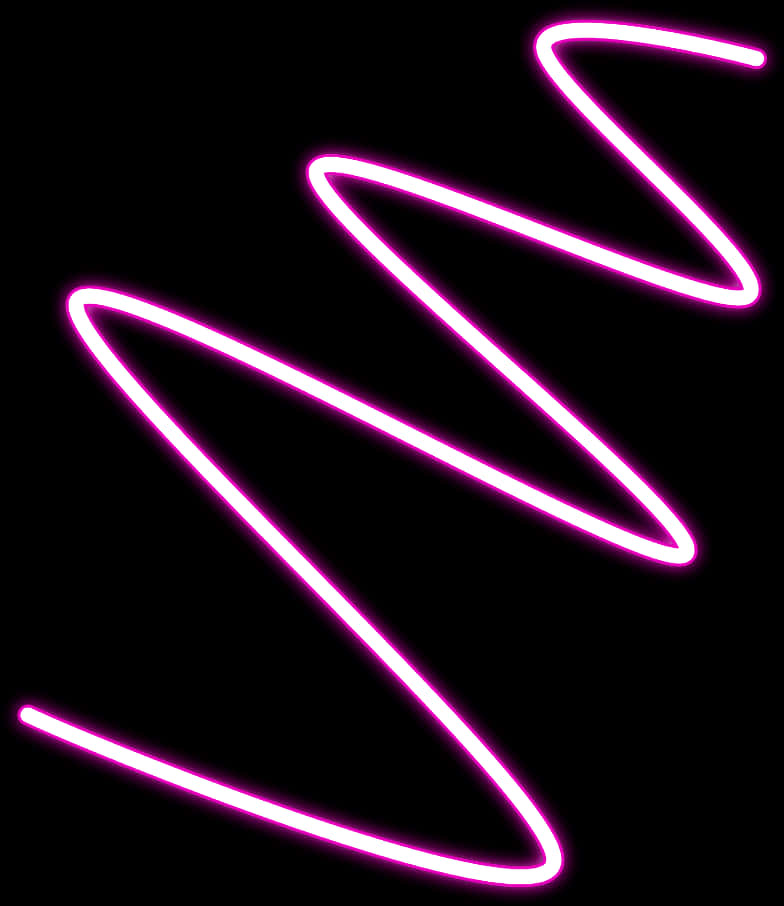 Neon Glow Triangles Abstract