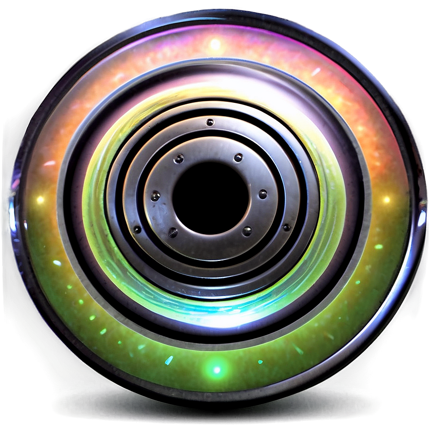 Neon Glowing Disc Png Qli