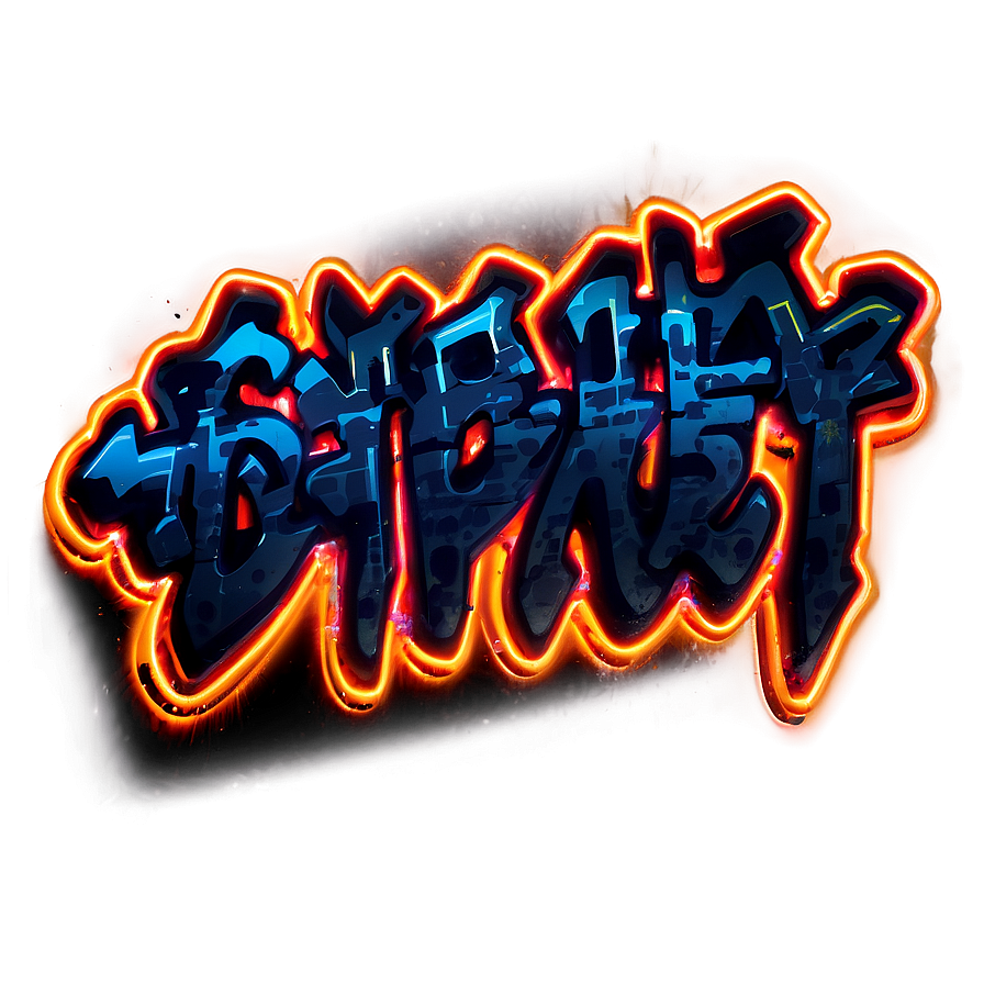 Neon Graffiti Png 11